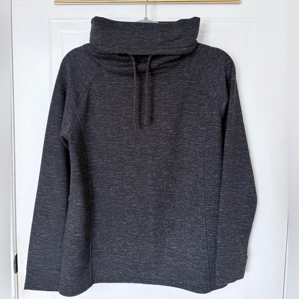 Cozy Charcoal Cowl Neck Sweater